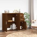 vidaXL Komoda hnedý dub 91x29,5x75 cm spracované drevo