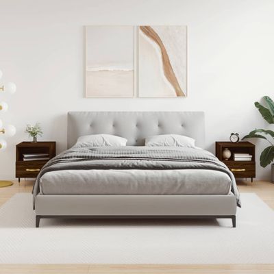 vidaXL Nočné stolíky 2 ks hnedý dub 40x35x47,5 cm kompozitné drevo