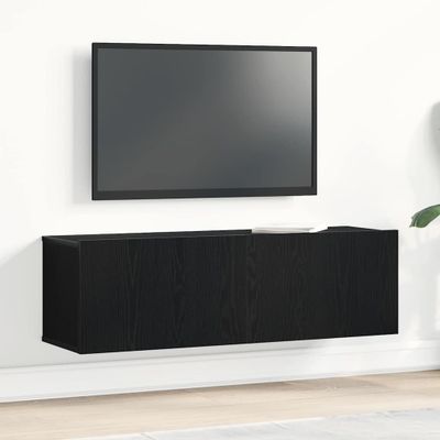 vidaXL TV skrinka Čierny dub 100 x 30 x 30 cm Kompozitné drevo