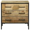 vidaXL Servírovacia skriňa so zásuvkou 70 x 35 x 70 cm Mangový masív