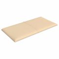 vidaXL Nástenné panely 12 ks krémové 30x15 cm látkové 0,54 m²