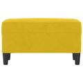 vidaXL Lavička žltá 70x35x41 cm zamat