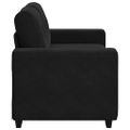 vidaXL Dvojpohovka, čierna 160x77x82 cm, zamat