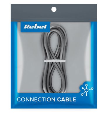 Kábel USB 3.0 Rebel RB-6011-200-B USB-A/USB-C 2m Kábel USB 3.0 Rebel RB-6011-200-B USB-A / USB-C 2m