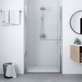 vidaXL Sprchové dvere tvrdené sklo 91x195 cm