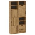 VidaXL Bočná skrinka 4 ks "ODDA" 40x24x79 cm borovicový masív