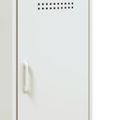 vidaXL Komoda bela 100,5x39x79 cm oceľ
