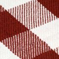 vidaXL Deka, bavlna, kockovaná 125x150 cm, rubínovo červená