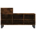 vidaXL Botník dymový dub 102x36x60 cm spracované drevo