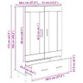 vidaXL Highboard Staré drevo 69,5 x 31 x 115 cm Kompozitné drevo