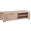 vidaXL Stojan pod TV z brúseného akáciového dreva, 140x38x40 cm