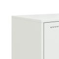 vidaXL TV skrinka biela 100,5x39x60,5 cm oceľ