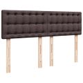 vidaXL Boxspring posteľ s matracom tmavohnedá 160x200 cm látka
