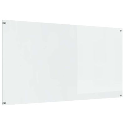 vidaXL Kuchynský obklad Priehľadná 110 x 60 cm tvrdené sklo