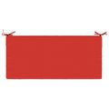 vidaXL Vankúš na lavičku SOEST 100% polyester Červená 120 x 50 x 8 cm
