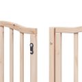 vidaXL Brána pre psa s dverami skladacia 15panely 750cm topoľové drevo