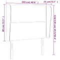 vidaXL Čelo postele so záhybmi zelené 103x23x118/128 cm látka