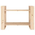 vidaXL Knižnica/deliaca stena 80x35x56,5 cm masívna borovica