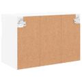 vidaXL TV nástenná skrinka s LED svetlami biela 60x30x40 cm