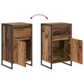 vidaXL Servírovacia skriňa Staré drevo 43 x 36 x 75,5 cm