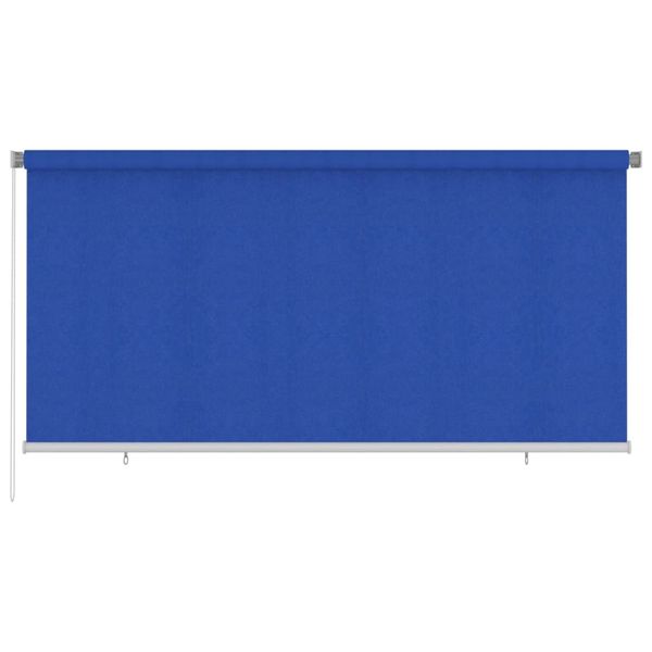 vidaXL Vonkajšia zatemňovacia roleta 300x140 cm modrá HDPE