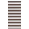 vidaXL Zebrová roleta 40,9x100 cm Šírka látky 36,7 cm, kávová
