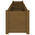 vidaXL Záhradné kvetináče 2 ks medovo-hnedé 200x31x31cm borovicový masív
