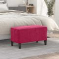 vidaXL Lavička vínovo-červená 70x35x41 cm zamat