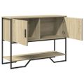 vidaXL Konzolový stolík dub sonoma 100x35x74,5 cm kompozitné drevo