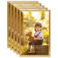 vidaXL Fotorámiky na stenu, koláž 5 ks, zlaté 50x70 cm, MDF