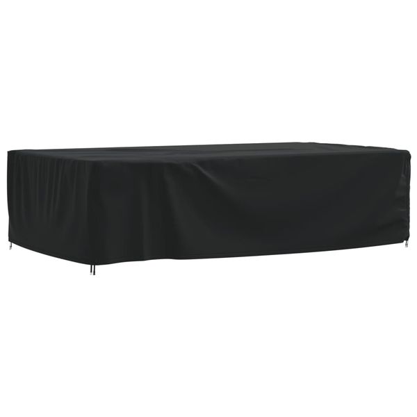 vidaXL Kryt na záhradný nábytok čierny 315x180x74 cm 420D Oxford