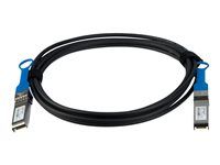 Doživotná záruka (J9283BST) - Kábel 10GBase na priame pripojenie - SFP+ (M) s jazýčkom do SFP+ (M) s jazýčkom - 3 m - diaxiálny - SFF-8431/SFF-8432 - pasívny - čierna