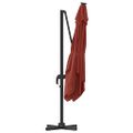 vidaXL Roma Parasol Červená 286 x 284 x 265 cm Hliník a polyester