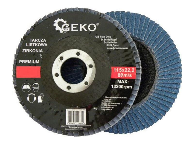 Kotúč na kov lamelový 125mm P60 Premium GEKO G78512