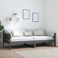 vidaXL Denná posteľ sivá masívna borovica 90x200 cm