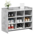 vidaXL Skriňa na topánky s úložiskom Betónovo sivá 85 x 39,5 x 70 cm