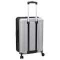 vidaXL Kufor so zámkom Strieborná 43 x 27 x 66 cm ABS plast