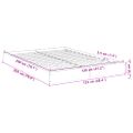 vidaXL Posteľný rám bez matraca hnedý dub 120x200 cm kompozitné drevo
