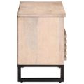 vidaXL TV skrinka 100x34x46 cm, mangový masív