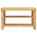 vidaXL Botník 3-poschodový 70x27,5x45 cm bambus