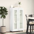 vidaXL Servírovacia skriňa FLORIN 55,5 x 29 x 100 cm Biela