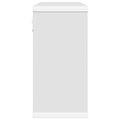 vidaXL Plávajúce police 2 ks Biela 80 x 15 x 30 cm Kompozitné drevo
