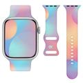 Silicone strap apple watch 42/44/45/49mm (97+110) rainbow