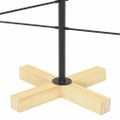 vidaXL Kovový vianočný stromček Čierna 89 cm Povrchovo upravená oceľ
