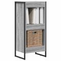 vidaXL Knižnica 40 x 30 x 86,5 cm Kompozitné drevo Sivý Sonoma