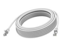 Vision - Sieťový kábel - RJ-45 (M) do RJ-45 (M) - 3 m - 6.2 mm - STP - CAT 6a - lisovaný, prevedenie bez hrbolčeka - biela