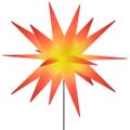 vidaXL Vianočné svetlá s hrotmi 3 ks LED skladacie červené 35 cm