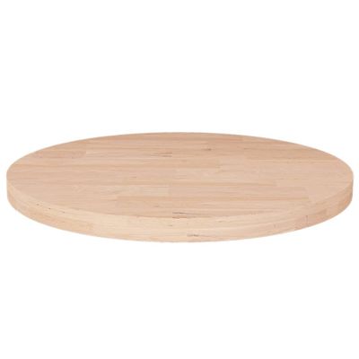 vidaXL Okrúhla stolová doska Ø30x2,5 cm neošetrený dubový masív