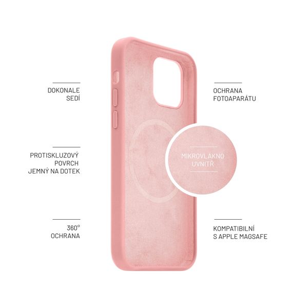 FIXED MagFlow Apple iPhone 14+, ružový