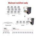 LED bodové svietidlo GoSmart EMOS ZIW15CR – reťaz 255 cm, 12 dielov, 7 W, RGBIC+CCT, stmievateľné, WiFi